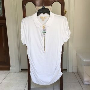 NEW MICHAEL KORS WHITE, Short/Sleeve Shirt